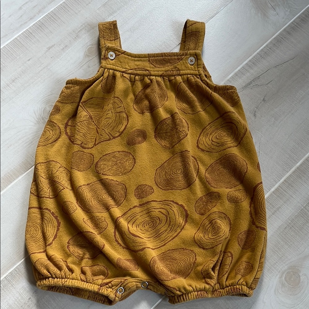 Kate Quinn Yellow Romper with Bubble Hem